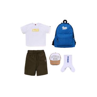 BAPE配饰童装短袖T恤短裤背包夏日福袋五件装套组382001L