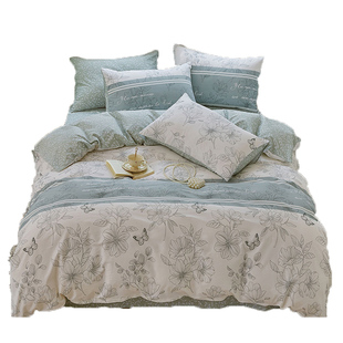 全棉被套单件100纯棉180cm被罩单人150x200x230宿舍1.5米被单碎花