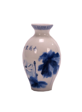 花瓶国风冰箱贴彩绘青花瓷陶瓷