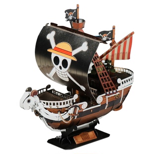 梅丽号金属拼装海贼王合金模型拼图3D立体手diy周边摆件手办积木
