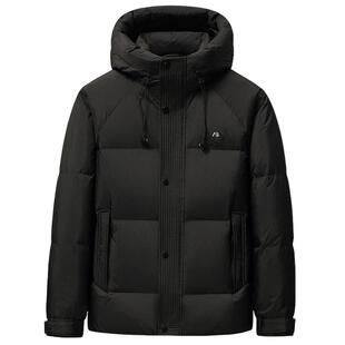 雅鹿2026年冬季新款加厚羽绒服男短款鸭绒面包服青年休闲保暖外套