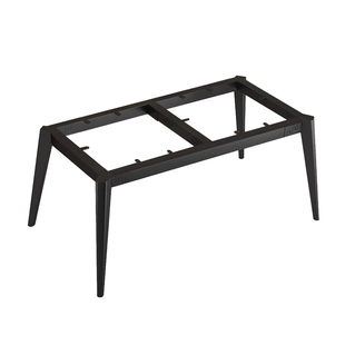 定制轻奢铁艺桌腿支架电脑桌岩板桌餐桌书桌金属桌脚架子桌架底座