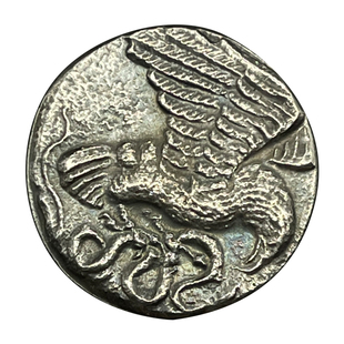 奥林匹克运动会胜利女神项链鹰币古币吊坠古希腊银币饰品欧美礼品