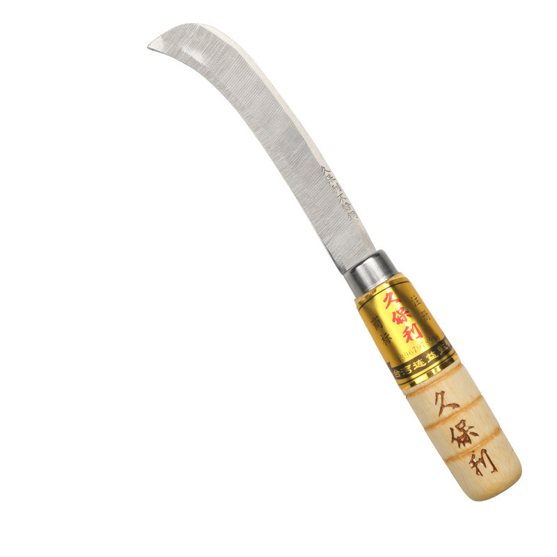 久保利正品水果刀商用香蕉刀专业水果弯刀不锈钢菠萝专用刀削皮刀