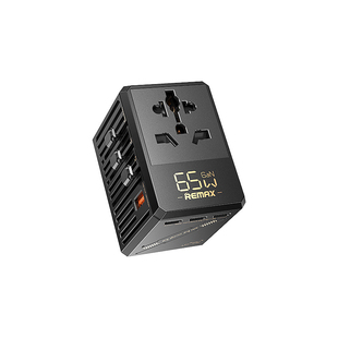 Remax Trave Charger Type C USB US/EU/UK/AU Plug全球通快充转换插头泰国日本新加坡旅游USB插座转换器