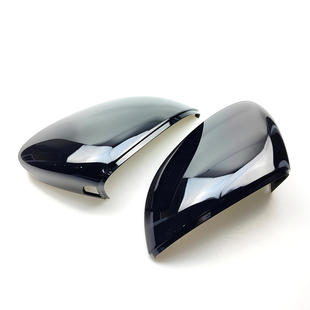 适用大众高尔夫7高7.5高8凌渡速腾宝来CC亮黑色倒车镜壳后视镜壳