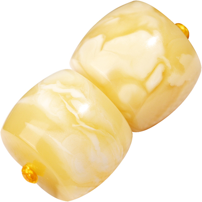 潮世代蜜蜡琥珀直切桶珠