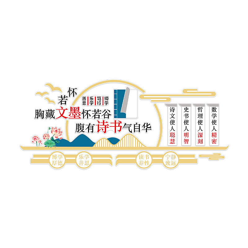 阅读班级文化墙装饰教室布置墙贴