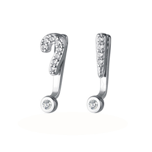 敲可爱！通体s925纯银个性满钻小耳钉精致韩版短款耳坠女 双耳洞