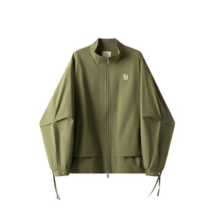 【限时清仓】威廉福克斯秋冬季夹克立裁假两件立领男士防风外套