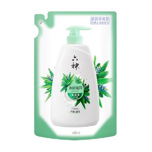 六神青香调清新滋润沐浴露420ml任何肤质双重植萃配方持久留香
