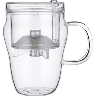 金灶明尊S'001飘逸杯泡茶壶办公室单人杯泡茶杯过滤玻璃水杯家用