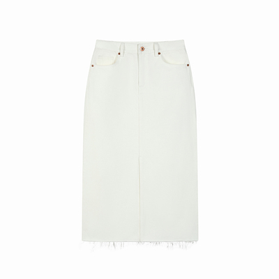 土耳其进口牛仔高腰半身裙