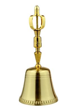 黄铜摇铃手摇铜铃铛法器风水摆件