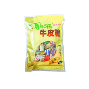 扬州特产绿叶袋装牛皮糖400g混合口味松子仁核桃仁桂花味芝麻软糖