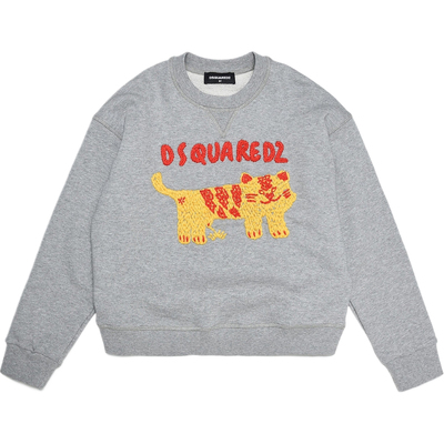 【早秋特惠】DSQUARED2 秋冬女童刺绣棉质卫衣
