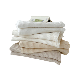 现货▲ 2米大床可用asaroom韩国纯棉绗缝床盖 大荷叶边加厚床单