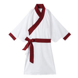 李白汉服诗人cos服中国风儿童书生古装男 国学书童古诗服装送折扇