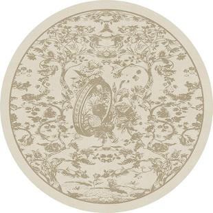 客厅卧室转椅仿羊绒加厚地垫圆形地毯2025新款沙发电脑椅脚垫子