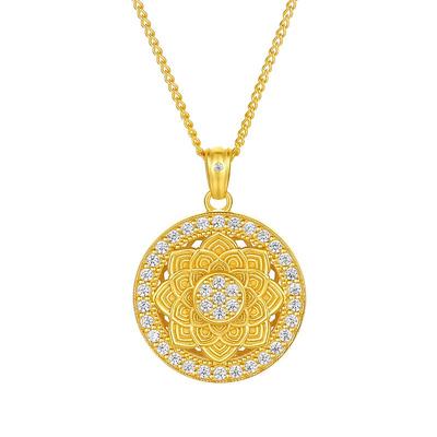 周六福八宝罗盘新中式国风项链女