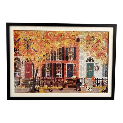 1000片Galison邻里之秋拼图框