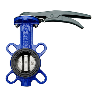 埃美柯手柄对夹式蝶阀826F D71X-16手动球墨铸铁消防管道阀门开关