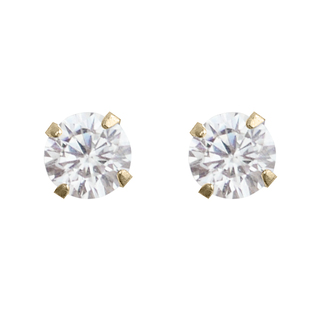 HONEY.10k金单钻mini耳钉 纯黄金简约百搭超基础款精致小钻耳骨钉