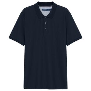 NAUTICA/诺帝卡男装夏季抗菌棉涤挺括透气短袖POLO衫KO4116