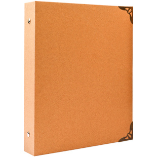 A5牛皮纸活页手账本活页本可拆卸笔记本文艺复古活页本子空白手帐