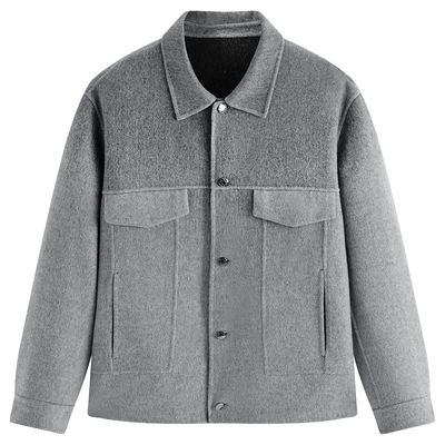 【商场同款】太平鸟男装渐变羊毛夹克25冬新款毛呢外套B1BCF4227@