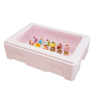 ecopopo保温箱商用摆摊提拉米苏出摊专用三明治甜品透明冰淇淋