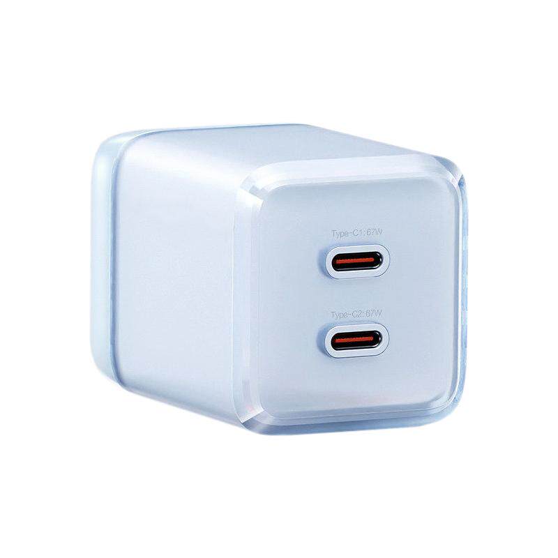 电源级67W氮化镓迷你充电器 适用65W笔记本掌机NS2 iPhone17 16 iPad Pro双机快充iQOO13 