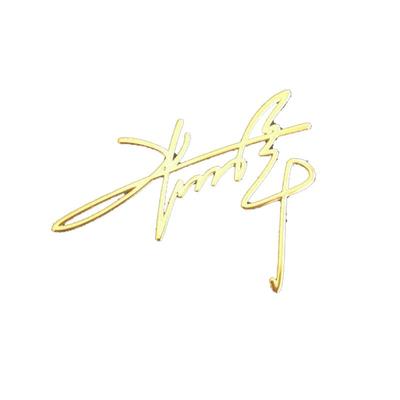 个性明星签名设计来图定制定做品牌游戏logo手机金属贴纸