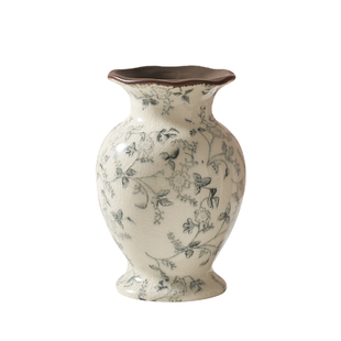 轻奢高级感新古典水墨创意陶瓷花瓶摆件客厅装饰水养插花桌面花器