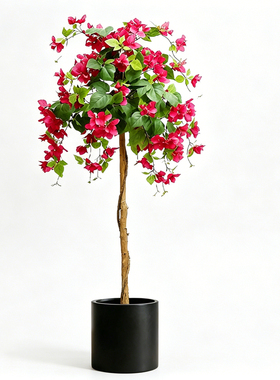 三角梅仿真花假绿植装饰室内盆栽大型落地摆件客厅轻奢植物造景