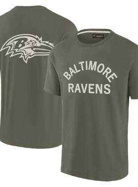 NFL橄榄球衣男夏季巴尔的摩乌鸦Baltimore Ravens运动宽松短袖T恤