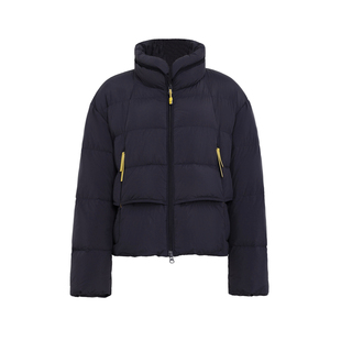 YAYA鸭鸭2025冬季新羽绒服休闲简约加厚女士立领百搭短款保暖外套