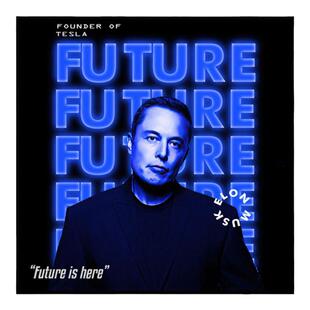 马斯克装饰画励志企业家名人Elon Musk海报办公室工作室走廊挂画