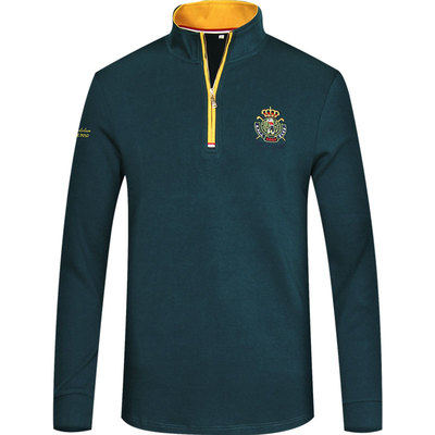 长袖商务休闲青年立领拉链