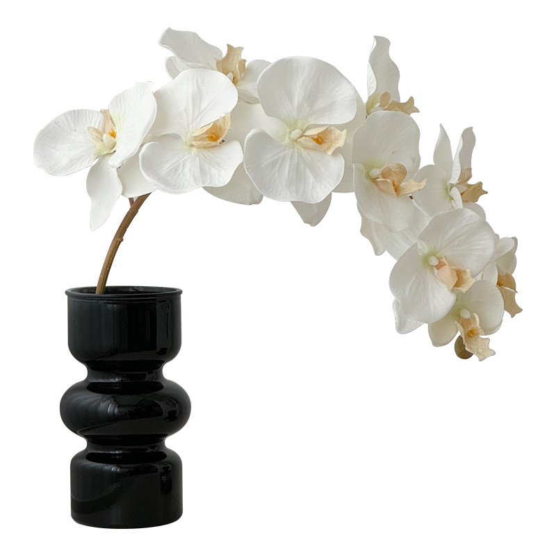 蝴蝶蘭仿真花擺設(shè)花瓶高級感假花
