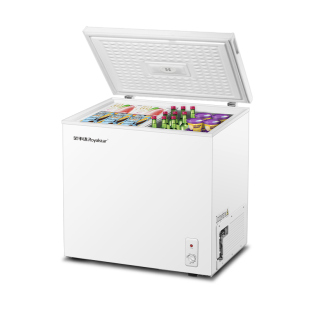 荣事达158L冰柜家用卧式大容量冷藏冷冻两用商用小型无霜双温冷柜