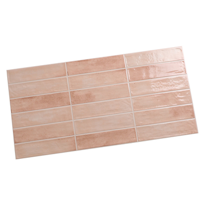 法式复古方格长条亮光瓷砖墙面砖