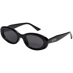 骆驼复古色猫眼墨镜女2025春夏显脸小偏光太阳镜防紫外线遮阳眼镜