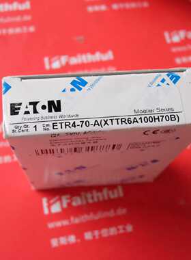 议价Eaton Moeller ETR4-70-A 伊顿莫勒全新延时继电器 XTTR6A100