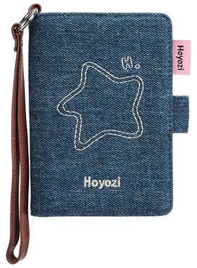 HOYOZI 2026新品 星星护照包 牛仔布钱包卡包手拎【小优家包包】