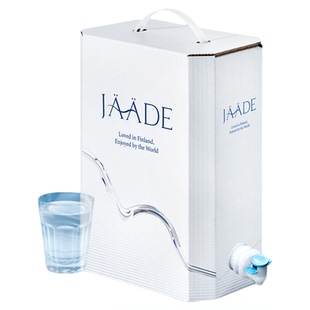 JAADE芬兰进口天然泉水5.1L高端软水饮用水孕妇婴儿水整箱装