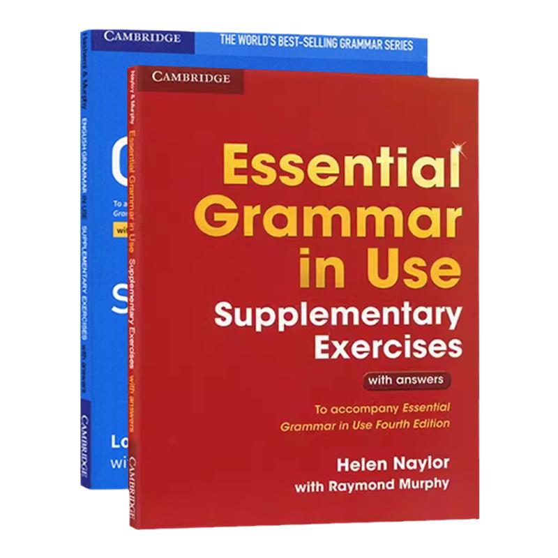 进口正版剑桥语法初级 中级 补充练习册Essential Grammar in Use Supplementary Exercises剑桥语法初中级补充练习册剑桥少儿