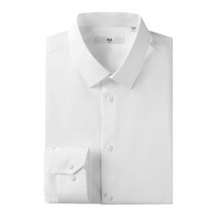海澜之家长袖白衬衫正装男款工作服面试结婚免烫商务休闲衬衣男