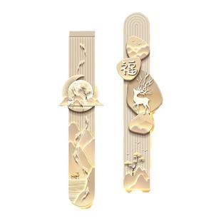 九鱼图入门玄关装饰画轻奢高级感电视背景墙壁画入户门正对墙挂画