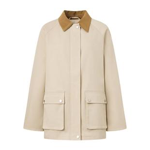 【春季新品】GOLDEN BEAR/金熊2026年女士高智撞色翻领夹克外套